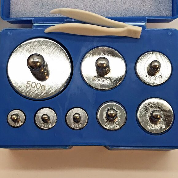 HFS(R) Scale Balance Calibration Weight Set - 10-1000G 8Pc Set with Case NEW - Picture 6 of 10